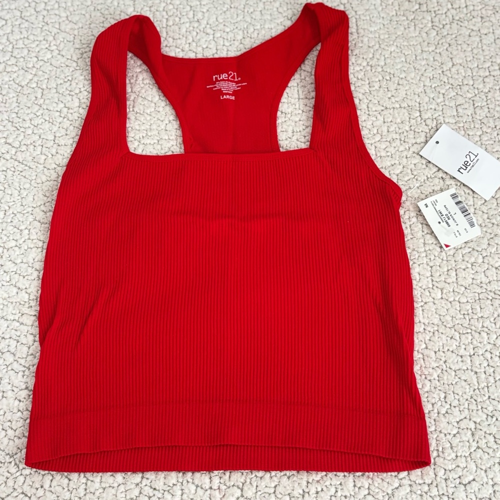 RED SUMMER TANK TOP